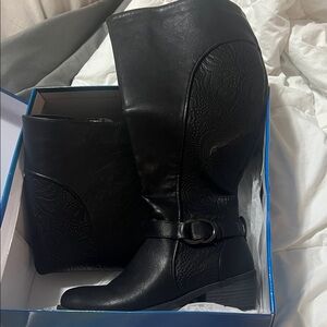 Easy Street Black Over the Knee Ladies  Boots 6